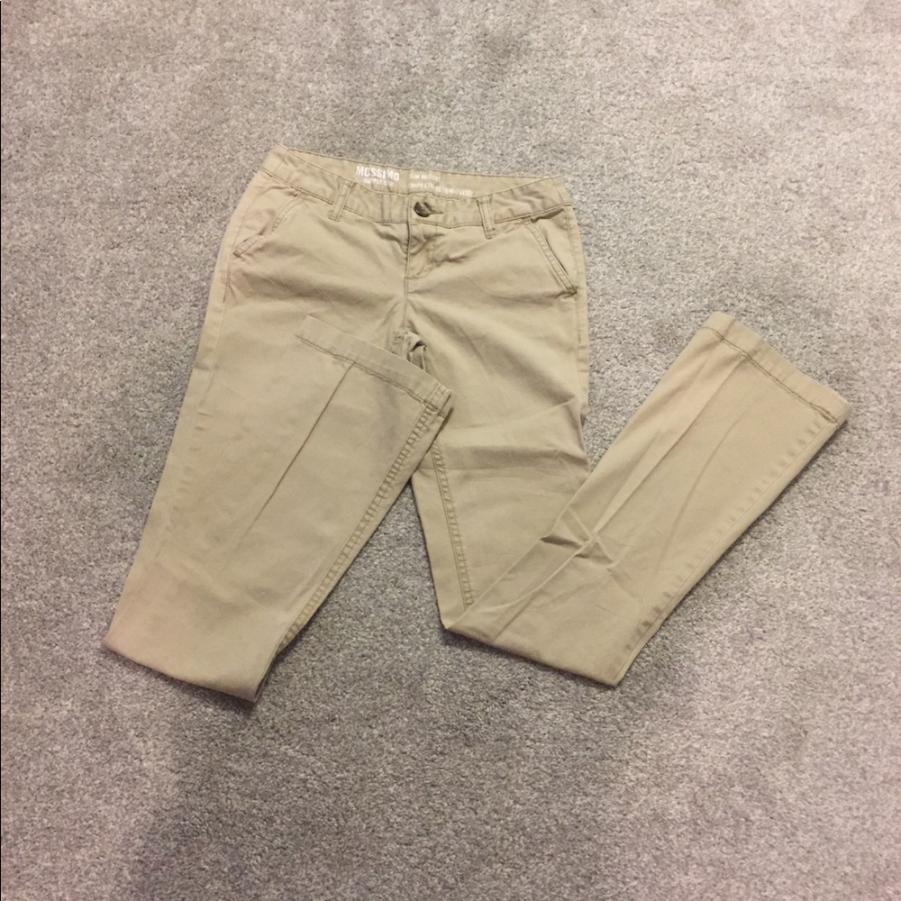 Mossimo Supply Co Khaki Slim Bootcut Pants Size 1